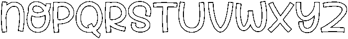 Fox Velina Outline otf (400) Font UPPERCASE