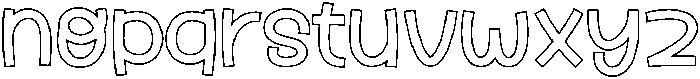 Fox Velina Outline otf (400) Font LOWERCASE