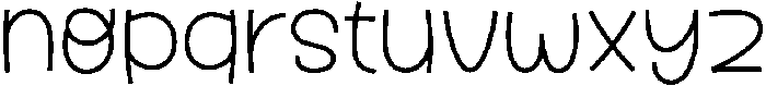 Fox Velina Thin otf (100) Font LOWERCASE