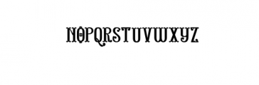 FORESTER1.OTF Font LOWERCASE