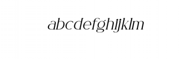 Fogie-ThinItalic.ttf Font LOWERCASE