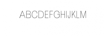 Fonzy-Thin.otf Font UPPERCASE