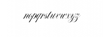 Forth Smith Font LOWERCASE