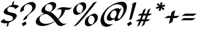 Fondamento Pro Italic Regular Font OTHER CHARS