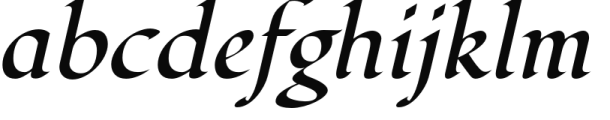 Fondamento Pro Italic Regular Font LOWERCASE