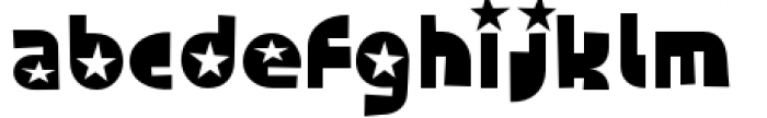 Foonky Starred Font LOWERCASE