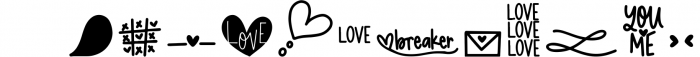 Font Bundle of Love - Valentine's Day Fonts 5 Font LOWERCASE