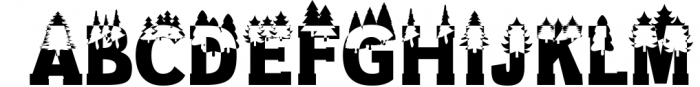 Forest Outdoors Font Font UPPERCASE