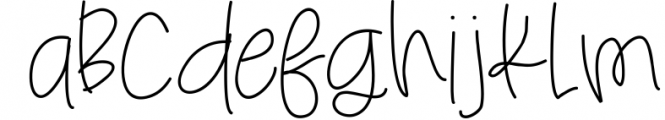 Forever Handwritten Font Font LOWERCASE