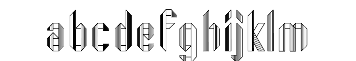 Fold Font LOWERCASE