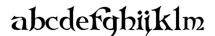Folkard Font LOWERCASE