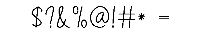 Follow Font OTHER CHARS