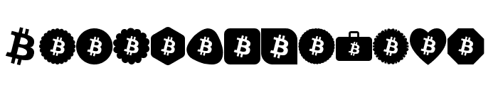 Font Bitcoin Color Font LOWERCASE