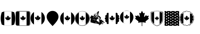 Font Canada Color Font UPPERCASE