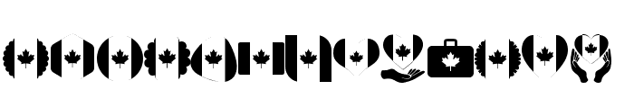 Font Canada Color Font LOWERCASE