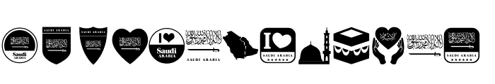 Font Color Saudi Arabia Font LOWERCASE