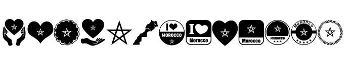 Font Morocco Algeria Font LOWERCASE