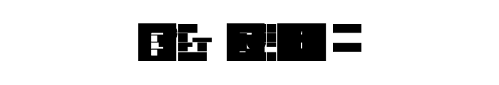 FontStruct Gothic Regular Font OTHER CHARS