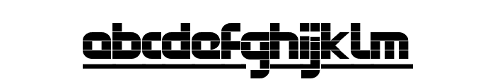 FontStruct Gothic Underlined Regular Font LOWERCASE