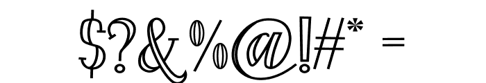 Fontastique Carved Font OTHER CHARS