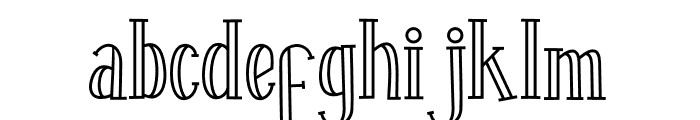 Fontastique Carved Font LOWERCASE
