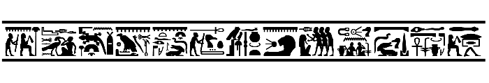 FontsVectorHIEROGLYPS Font UPPERCASE