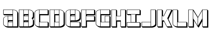 Force Commander 3D Regular Font UPPERCASE