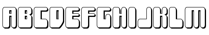 Force Majeure 3D Font LOWERCASE