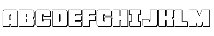 Force Runner 3D Font UPPERCASE