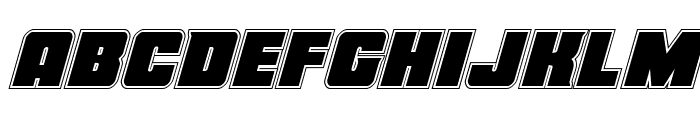 Force Runner Academy Italic Font LOWERCASE
