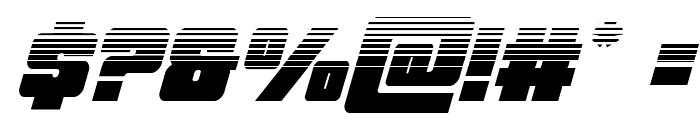 Force Runner Halftone Italic Font OTHER CHARS