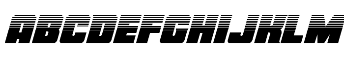 Force Runner Halftone Italic Font LOWERCASE