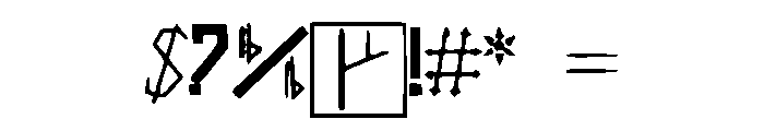 ForerunnerHALO Font OTHER CHARS