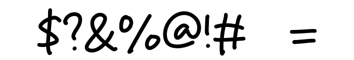 Forget Days Font OTHER CHARS