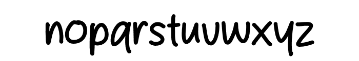 Forget Days Font LOWERCASE