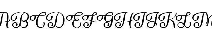 Forgiven Script Regular Font UPPERCASE
