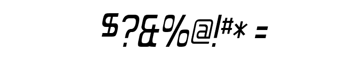 Forgotten Futurist Italic Font OTHER CHARS
