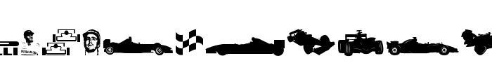 Formula 1 Font UPPERCASE