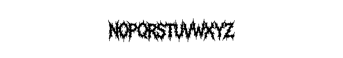 Forsaken Mutation Regular Font LOWERCASE