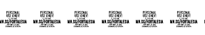 Fortalesia Script PERSONAL USE Regular Font OTHER CHARS