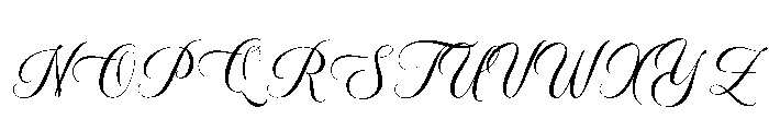 Fortalesia Script PERSONAL USE Regular Font UPPERCASE