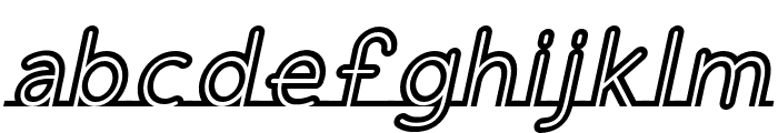 Fortrack-Italic Font LOWERCASE