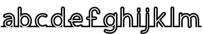 Fortrack-Regular Font LOWERCASE