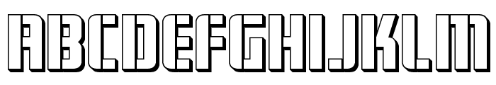 Fortune Soldier 3D Font UPPERCASE