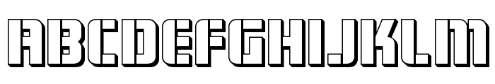 Fortune Soldier 3D Font LOWERCASE