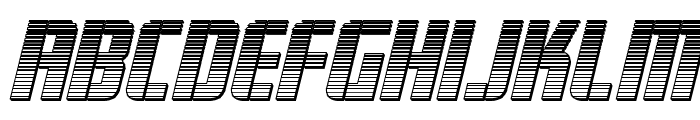 Fortune Soldier Chrome Italic Font UPPERCASE