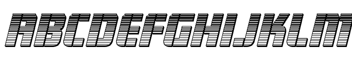 Fortune Soldier Chrome Italic Font LOWERCASE