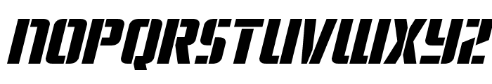 Fortune Soldier Expanded Italic Font UPPERCASE