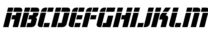 Fortune Soldier Laser Italic Font LOWERCASE