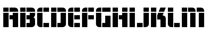 Fortune Soldier Laser Font LOWERCASE
